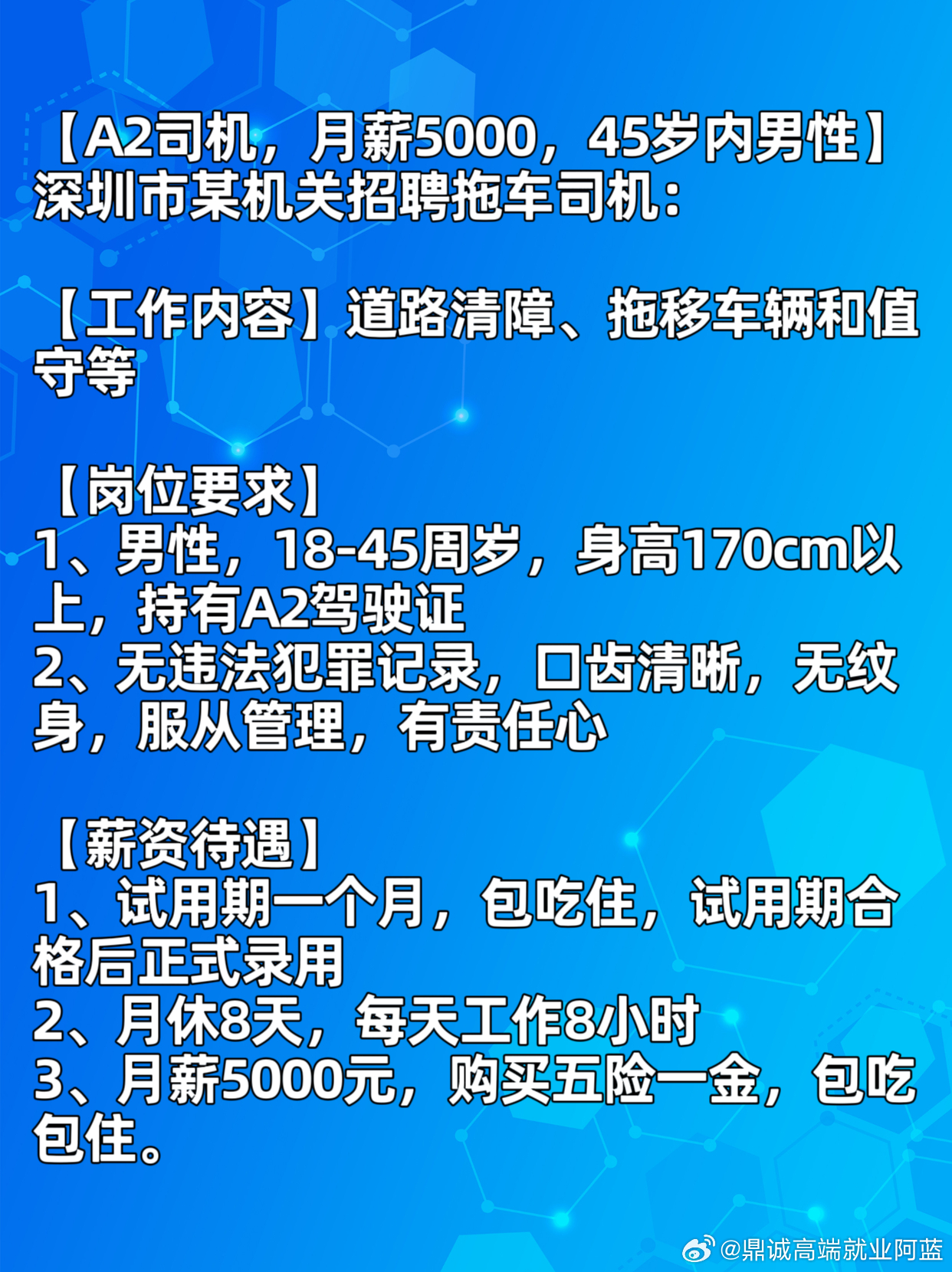 深圳A1司机招聘，职业前景、要求及吸引力详解